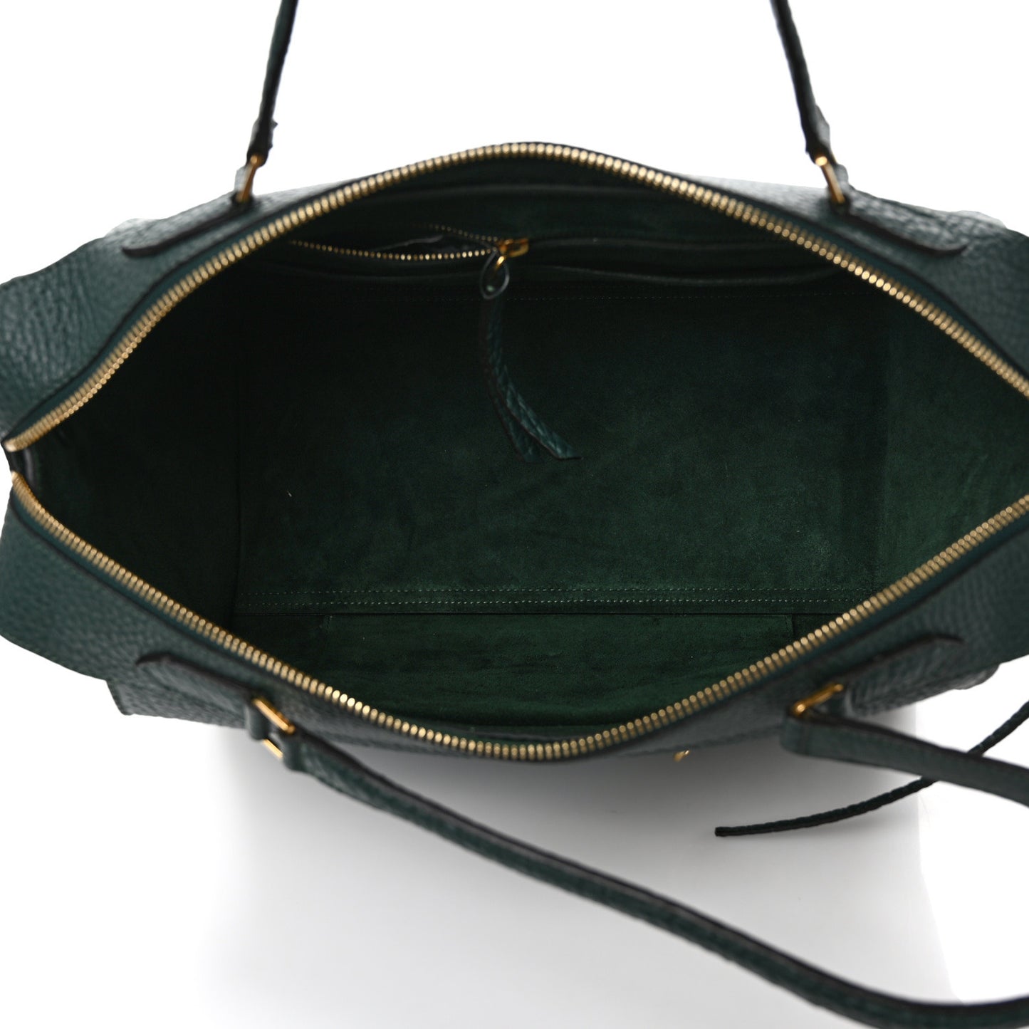 Bullhide Calfskin Small Ring Bag Dark Green