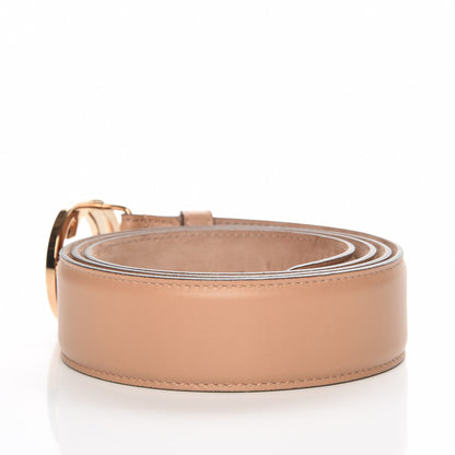 Gucci Calfskin Interlocking G 37mm Belt 110 44 Camelia 3 of 6