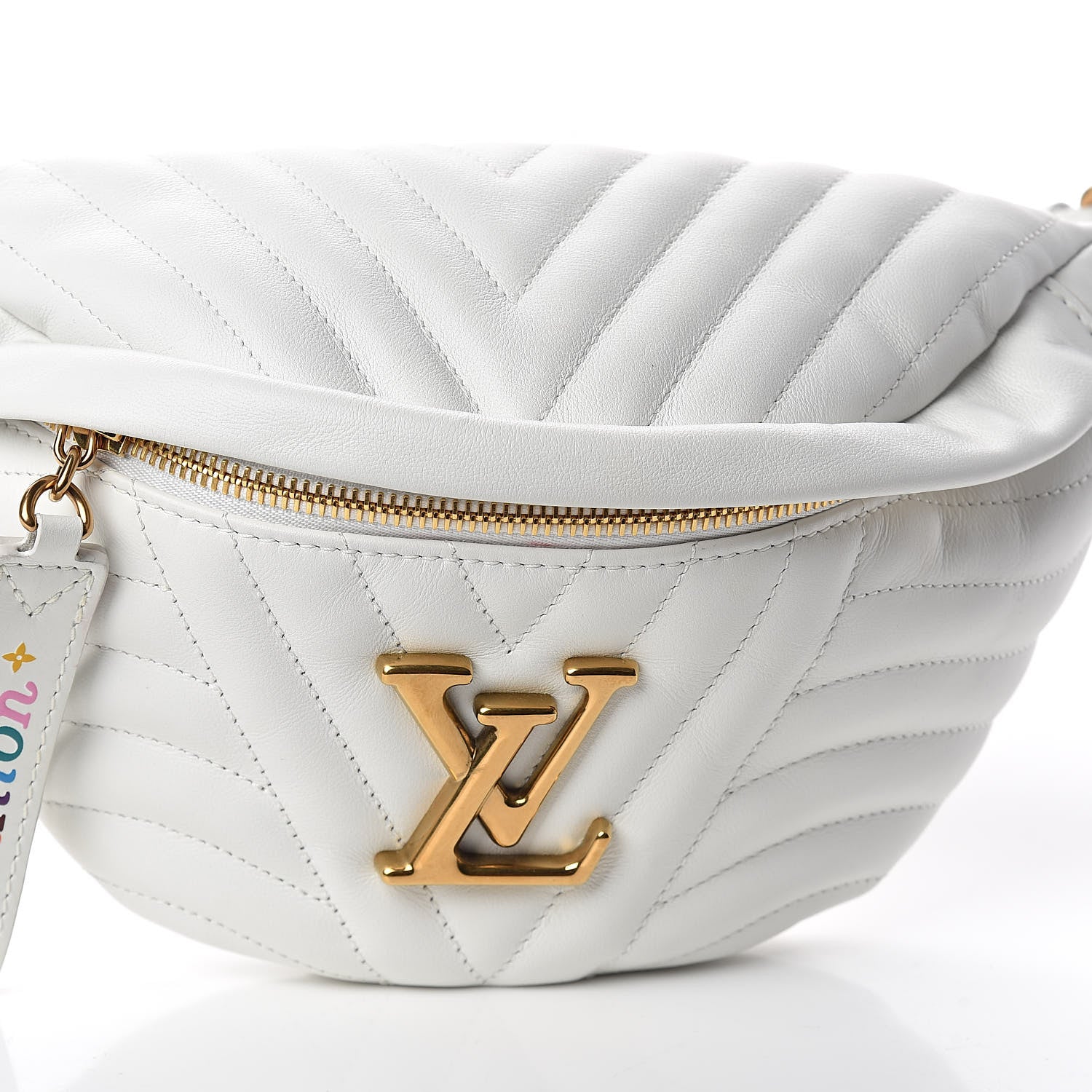 Louis Vuitton Calfskin New Wave Bumbag Snow 8 of 10