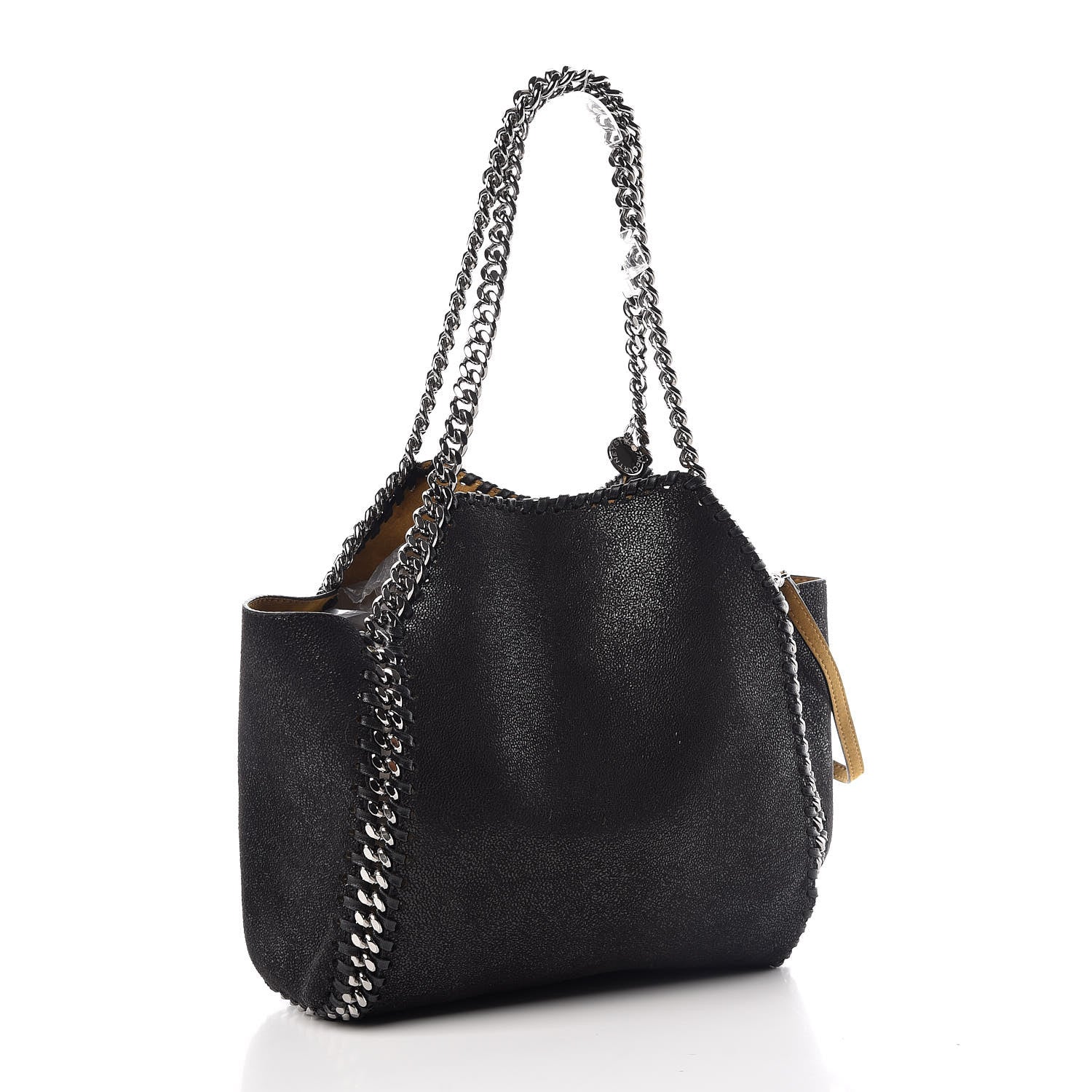Stella McCartney Shaggy Deer Small Falabella Reversible Tote Black 4 of 9