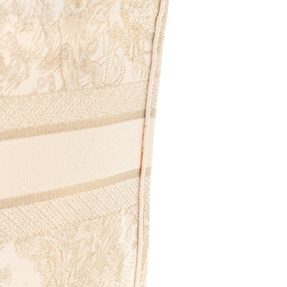 Christian Dior Canvas Embroidered Medium Dioriviera Toile De Jouy Book Tote Gold 11 of 15