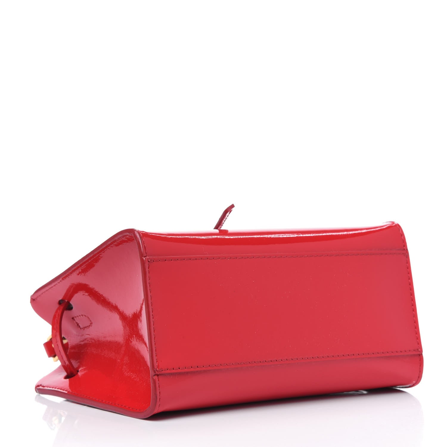 Mansur Gavriel Patent Mini Mini Sun Bag Flamma 3 of 5