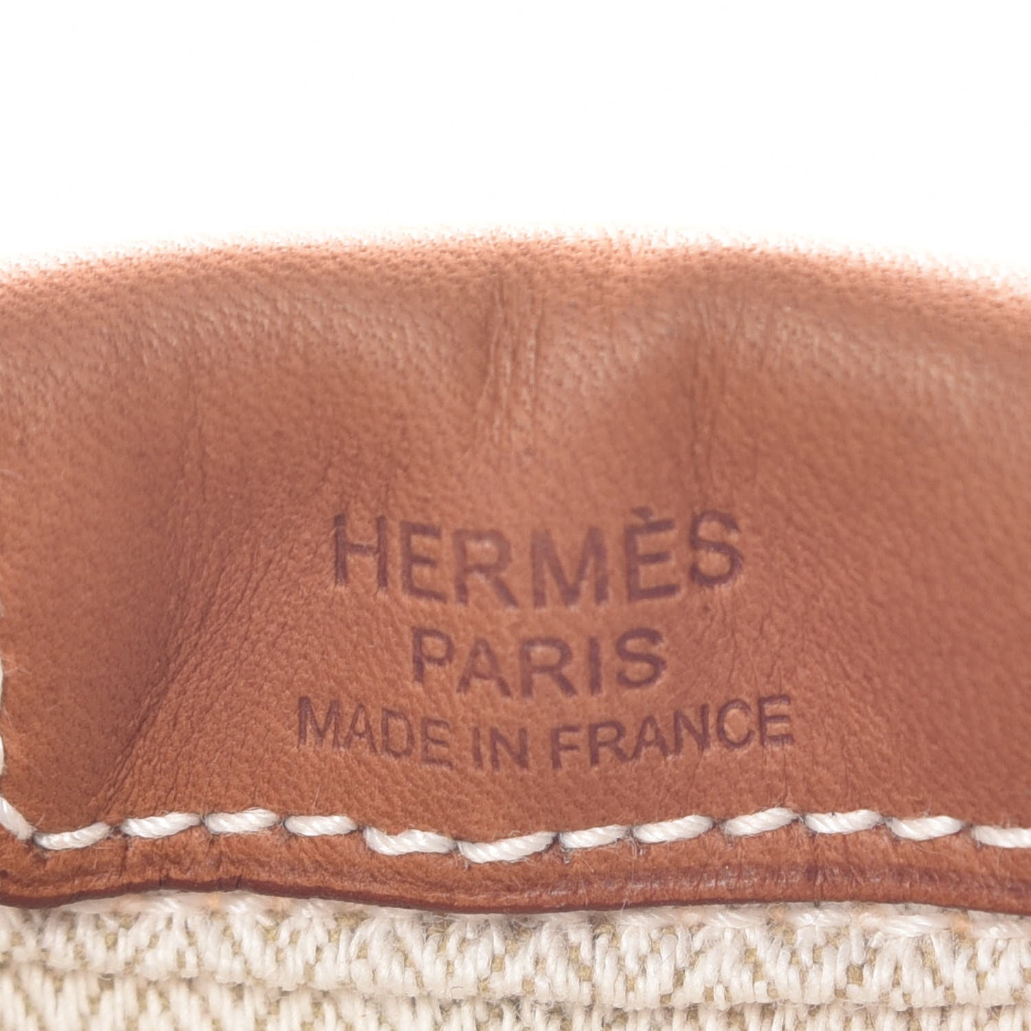 Hermes Canvas Barenia Fourbi 25 MM Pouch Naturel Fauve 8 of 9