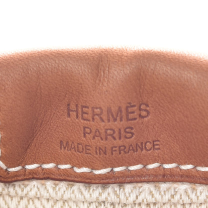Hermes Canvas Barenia Fourbi 25 MM Pouch Naturel Fauve 8 of 9