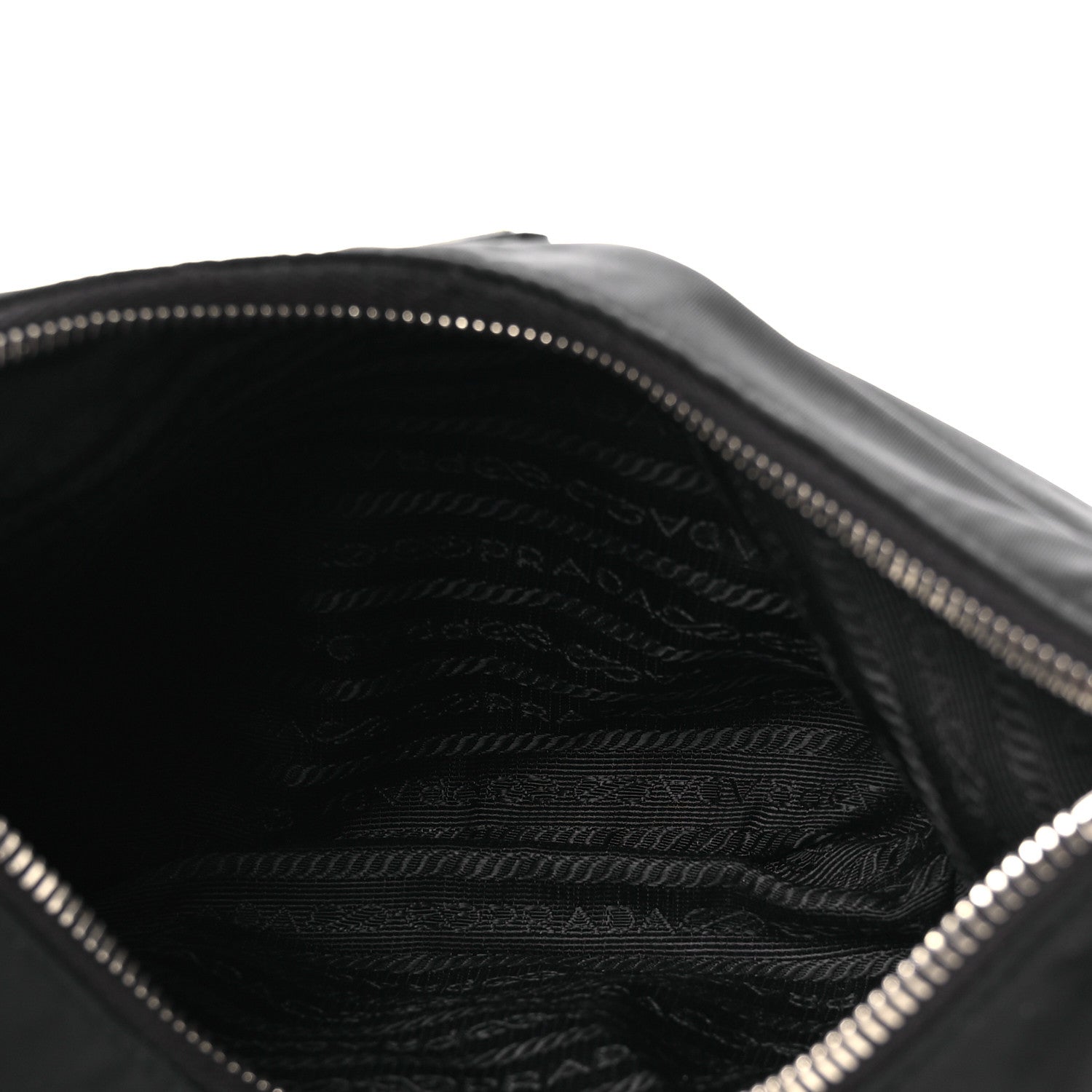 Prada Tessuto Nylon Saffiano Re-Edition 2006 Shoulder Bag Black Black 5 of 14
