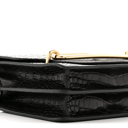 Hermes Matte Alligator Mini Sac Roulis Black 9 of 11