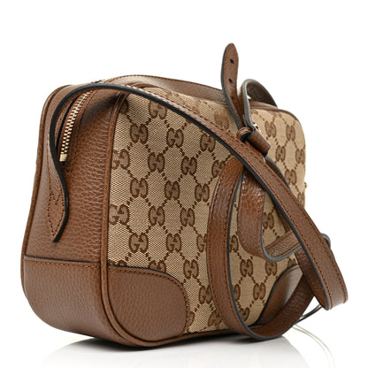 Gucci Monogram Mini Bree Messenger Bag Beige Tabacco 3 of 11