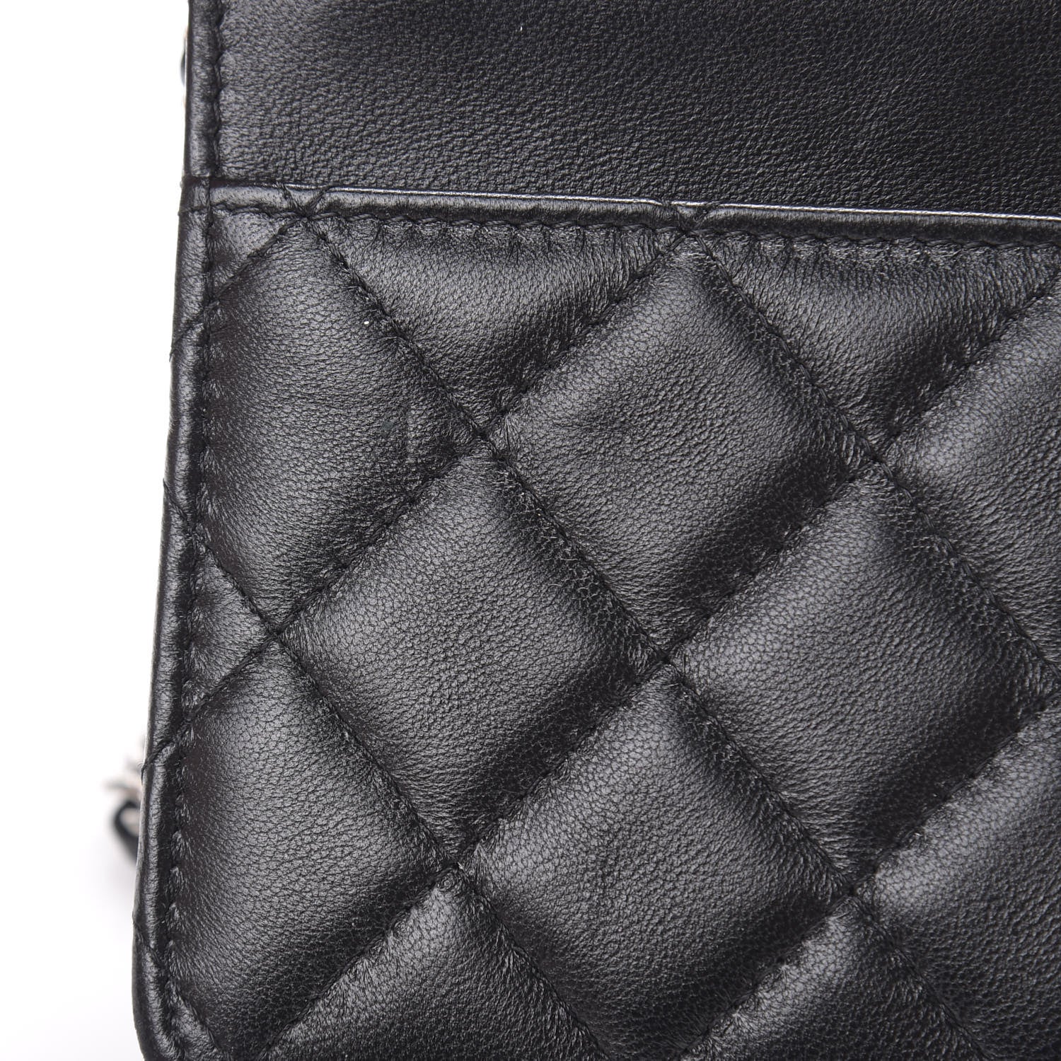 Chanel Lambskin Quilted Wallet On Chain WOC Black 13 of 14