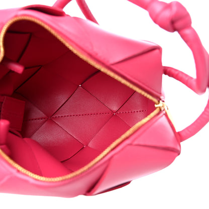 Bottega Veneta Lambskin Maxi Intrecciato Mini Cassette Camera Bag Cranberry 5 of 10