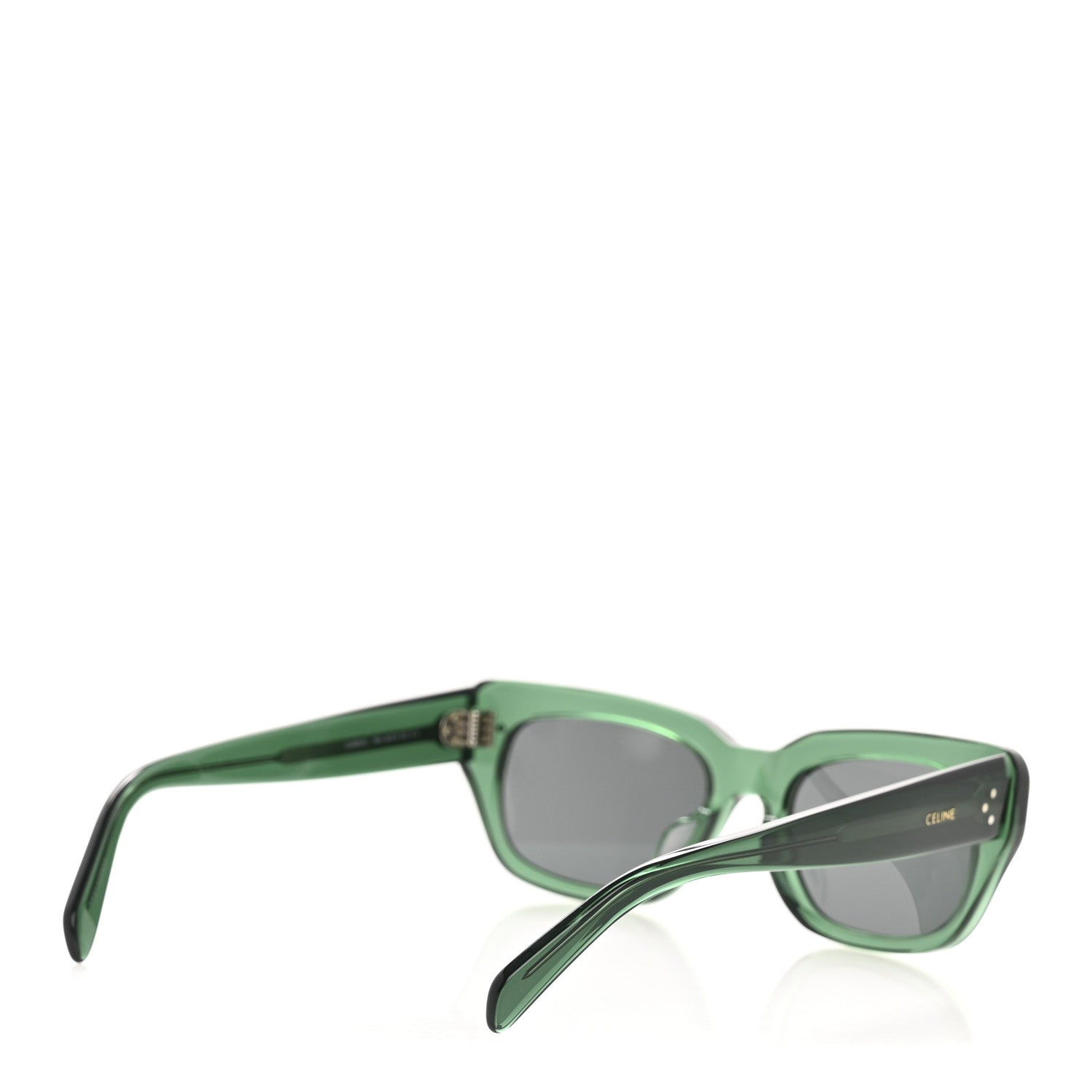 Celine Acetate Rectangular Sunglasses CL40267U Green 4 of 7