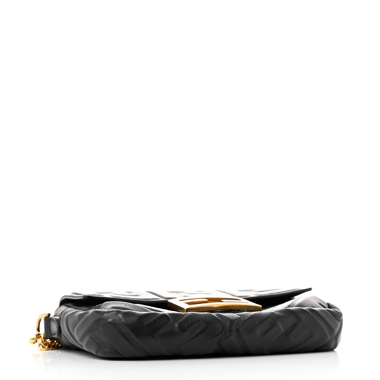 Fendi Nappa FF 1974 Embossed Mini Baguette Black 4 of 12
