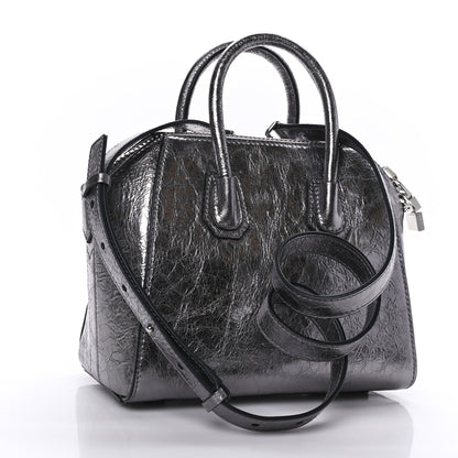 Givenchy Laminated Lambskin Mini Antigona Silvery Grey 3 of 8