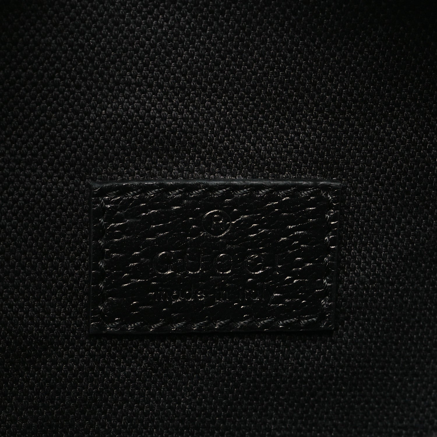 Gucci Monogram Jumbo GG Textured Dollar Calfskin Web Belt Bag Black 6 of 9