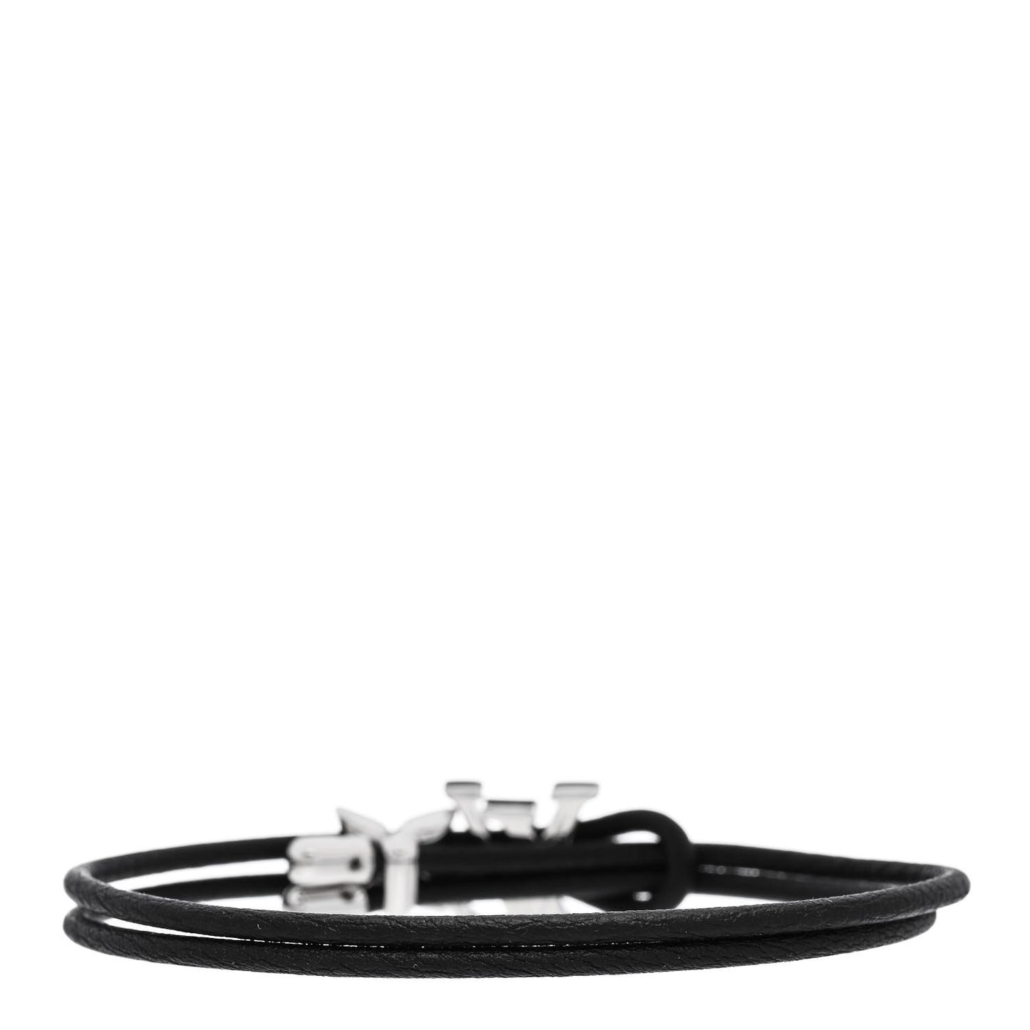 Calfskin LV Bloom Bracelet Black