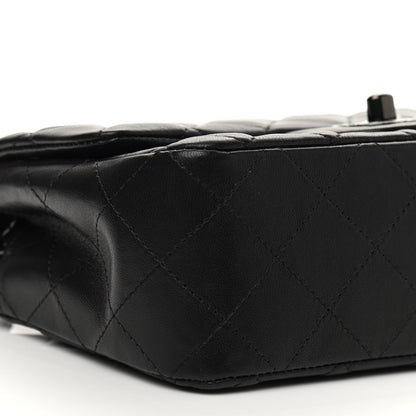 Chanel Lambskin Quilted Mini Rectangular Flap So Black 8 of 10
