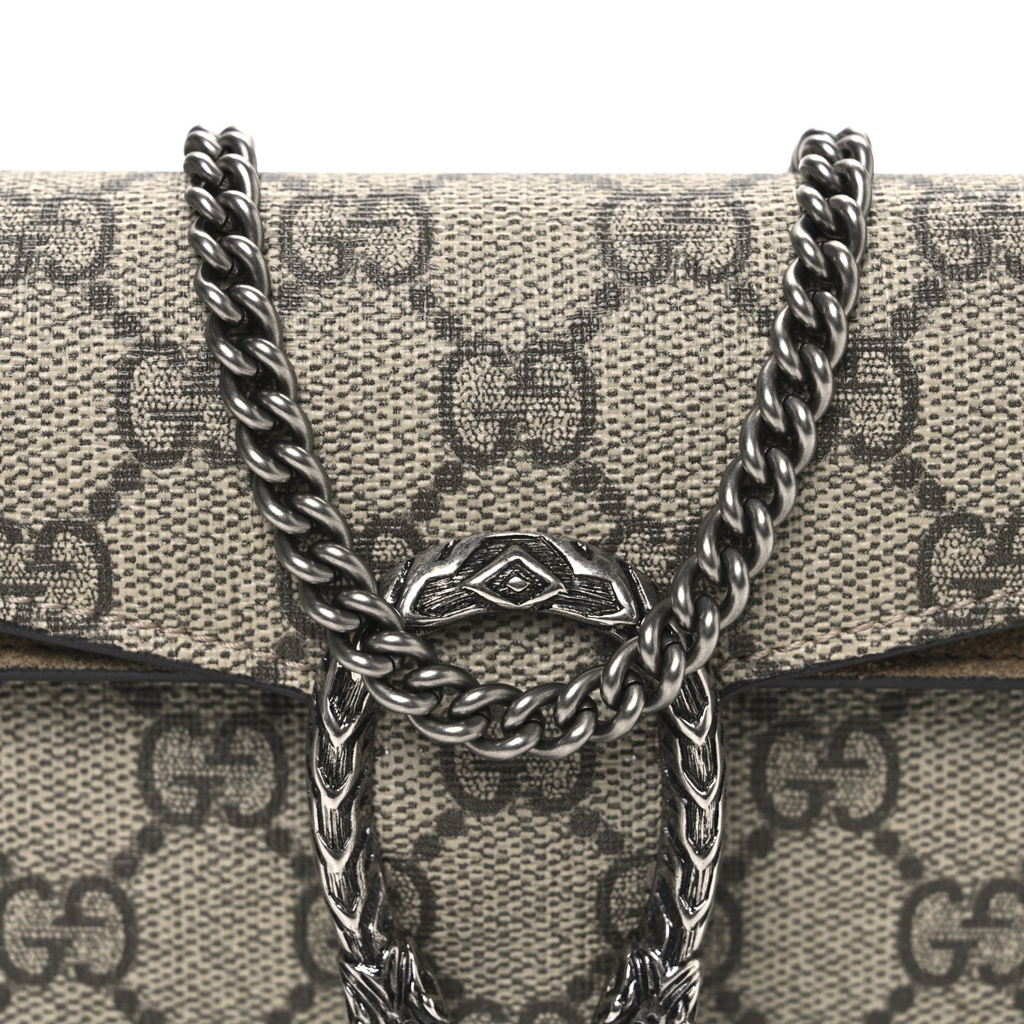 GG Supreme Monogram Super Mini Dionysus Shoulder Bag Taupe