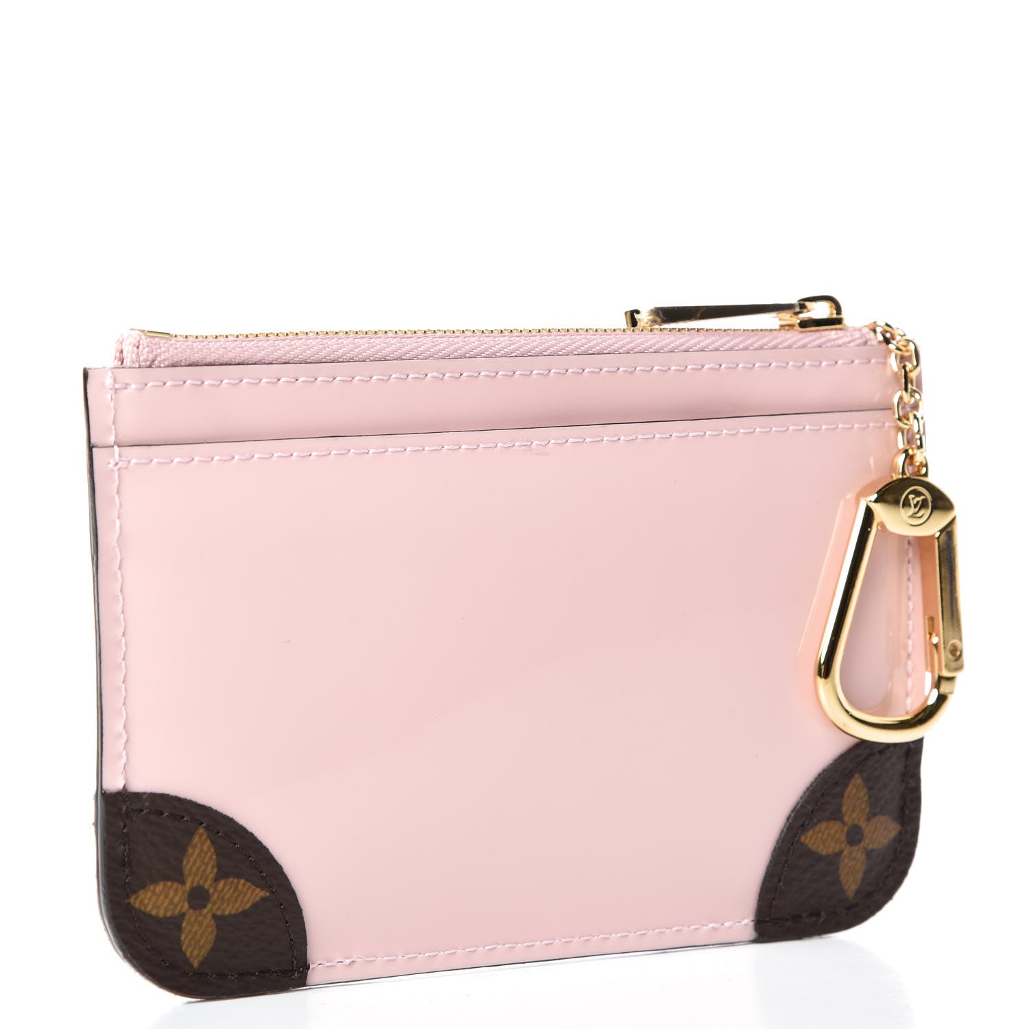 Louis Vuitton Patent Miroir Venice Key Pouch Rose Ballerine 3 of 7