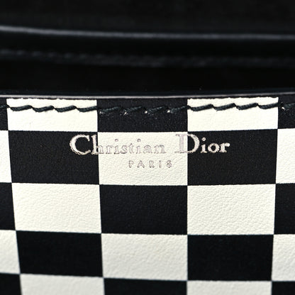 Christian Dior Calfskin Checkered Mini J'Adior Flap Bag Black White 5 of 5