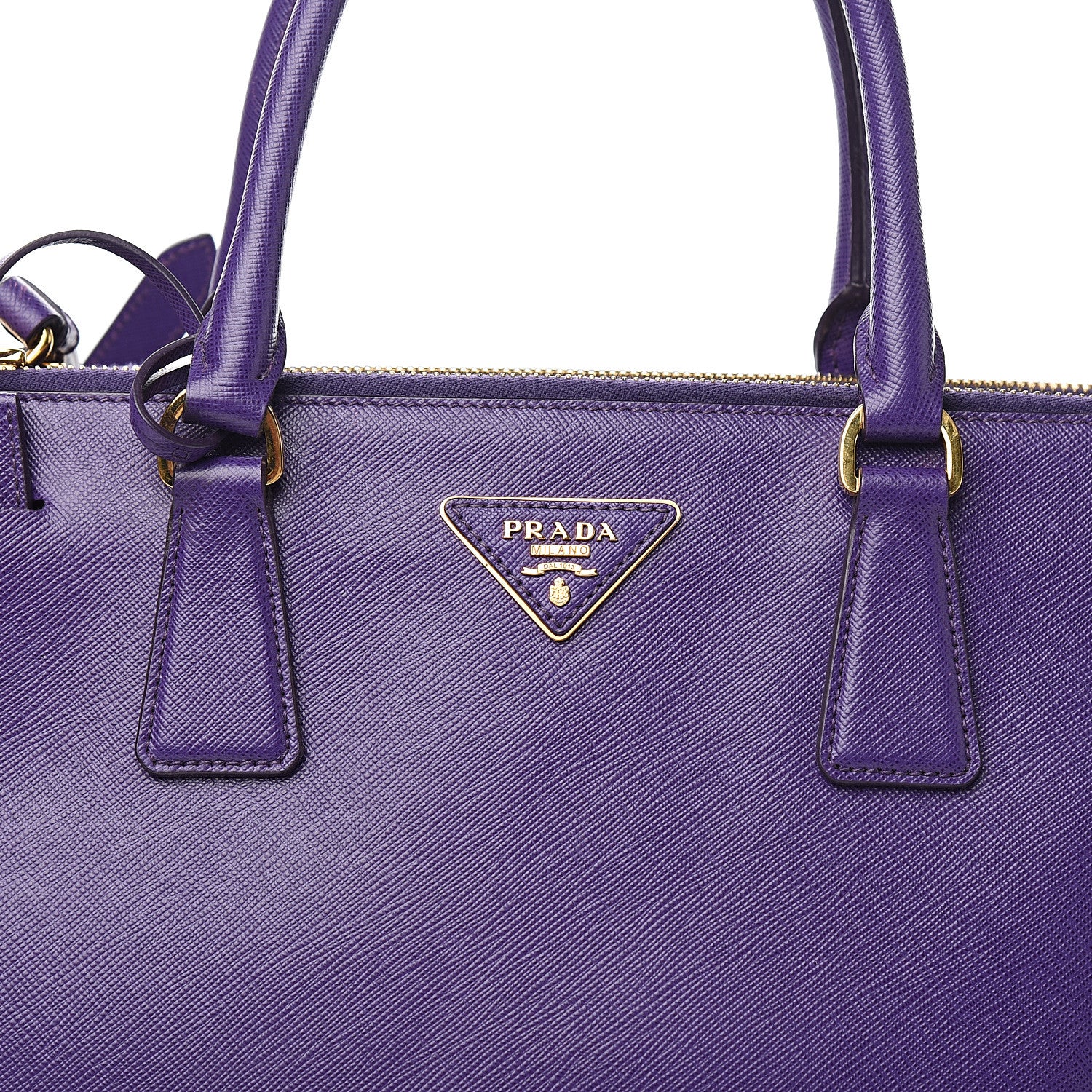 Prada Saffiano Medium Galleria Double Zip Tote Viola 12 of 12