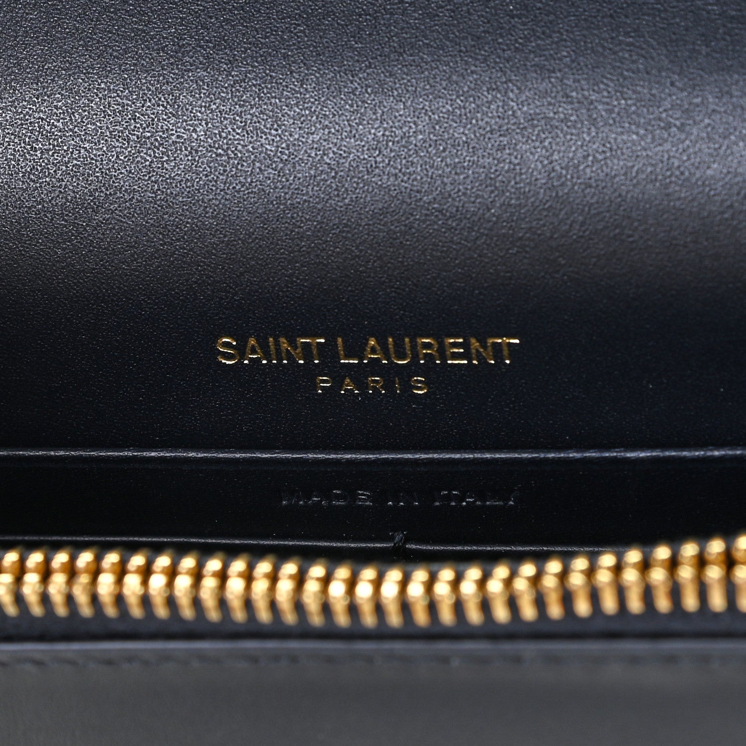 Saint Laurent Smooth Calfskin Classic Monogram Kate Tassel Chain Wallet Black 9 of 11