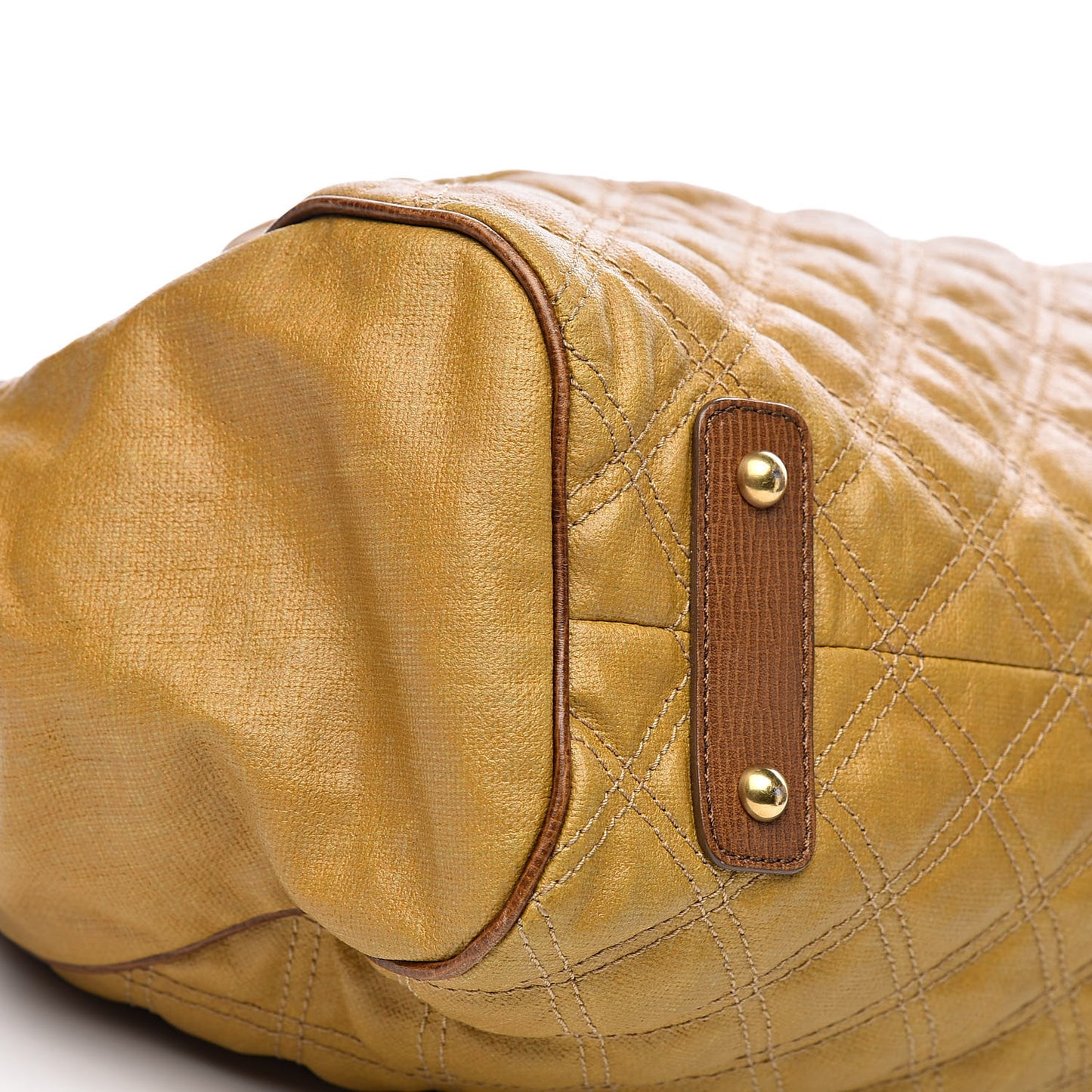 Coated Canvas Quilted Stam Tan
