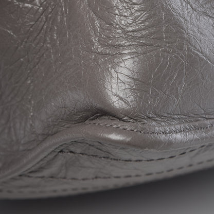 Saint Laurent Crinkled Calfskin Matelasse Monogram Medium Niki Chain Satchel Fog 13 of 13