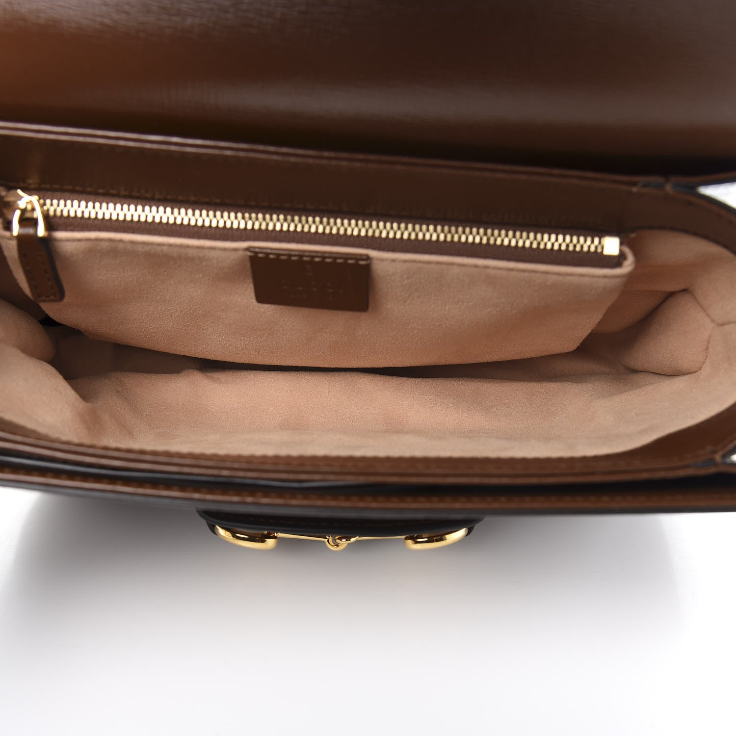 Gucci Azalea Calfskin Horsebit 1955 Shoulder Bag Brown Sugar 4 of 12