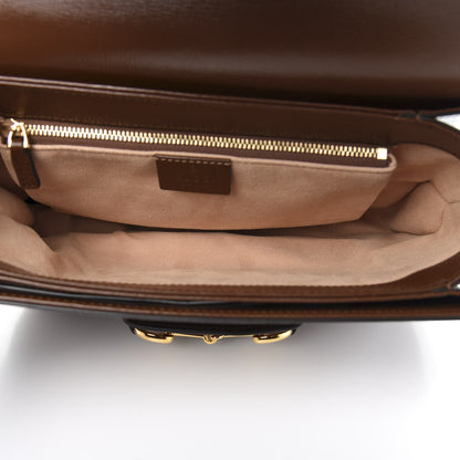 Gucci Azalea Calfskin Horsebit 1955 Shoulder Bag Brown Sugar 4 of 12