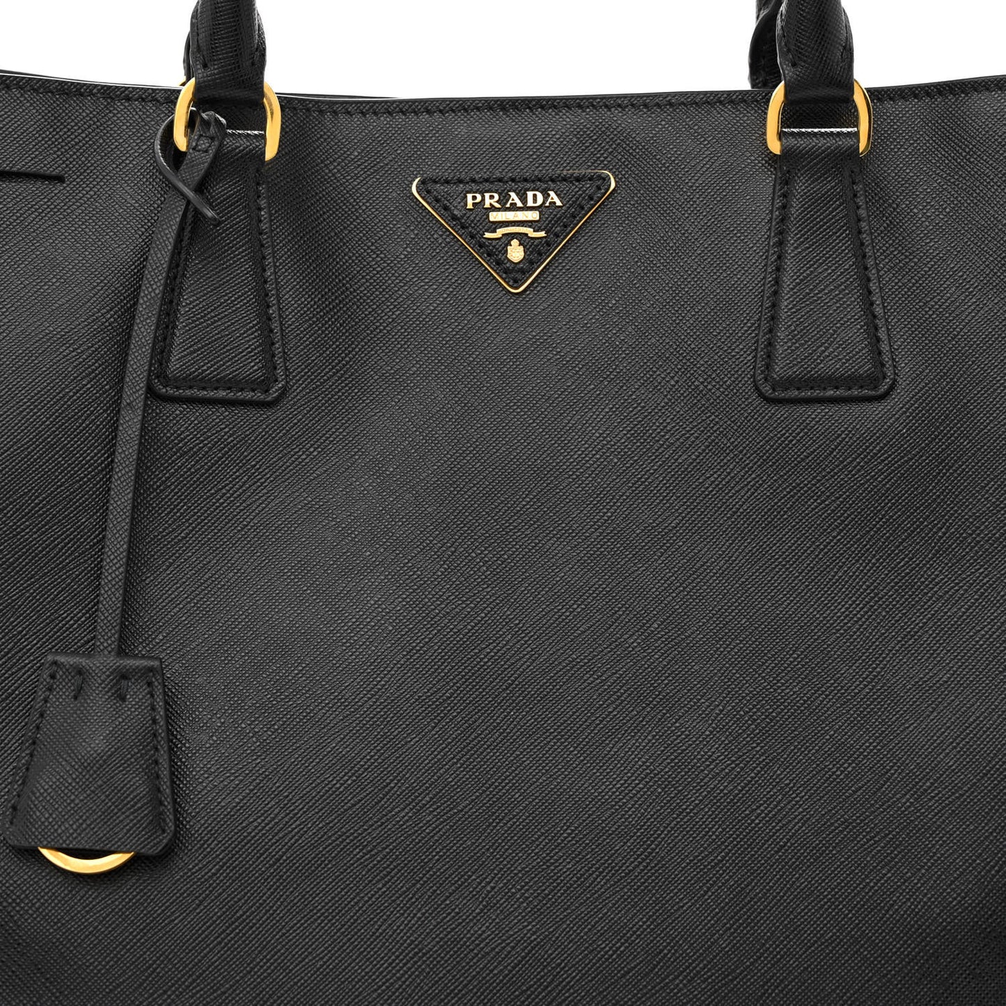 Saffiano Lux Large Tote Black