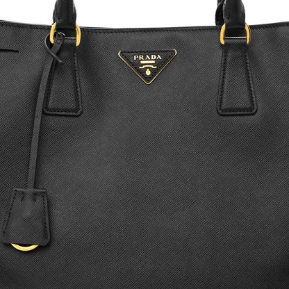 Prada Saffiano Lux Large Tote Black 10 of 12