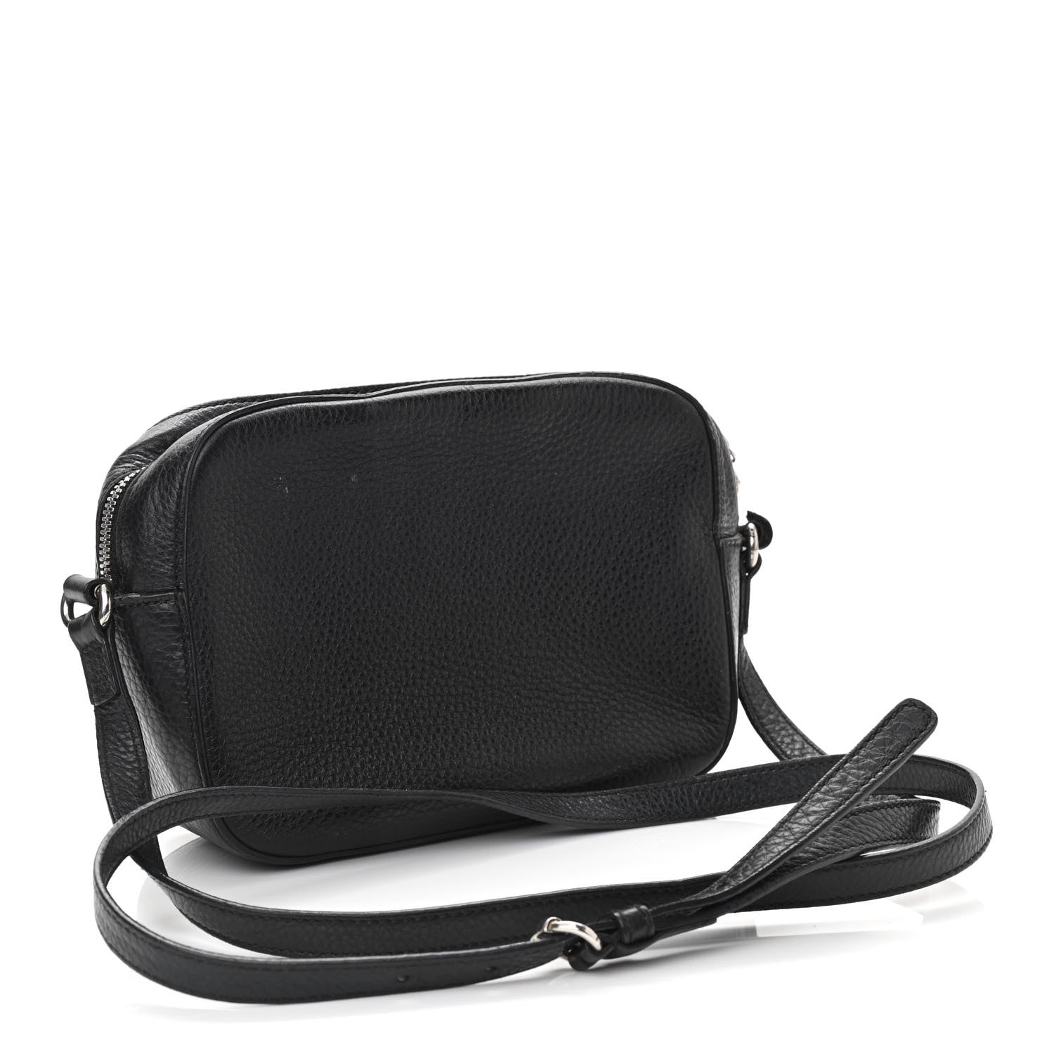 Gucci Pebbled Calfskin Studded Small Soho Disco Bag Black 3 of 14