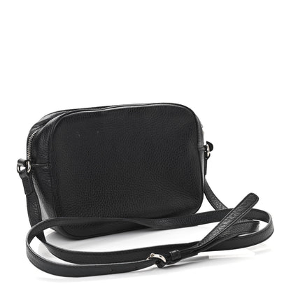 Gucci Pebbled Calfskin Studded Small Soho Disco Bag Black 3 of 14
