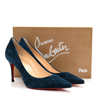 Christian Louboutin Veau Velours Decollete 554 85 Pumps 40.5 Quartz 10 of 10