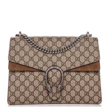 Gucci GG Supreme Monogram Medium Dionysus Shoulder Bag Taupe 1 of 6