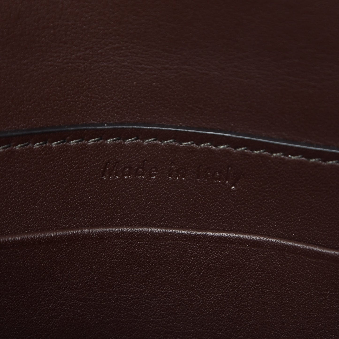 Crocodile Embossed Calfskin Mini Symmetrical Bag Brown