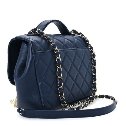 Chanel Caviar Quilted Small Business Affinity Flap Navy 3 of 11