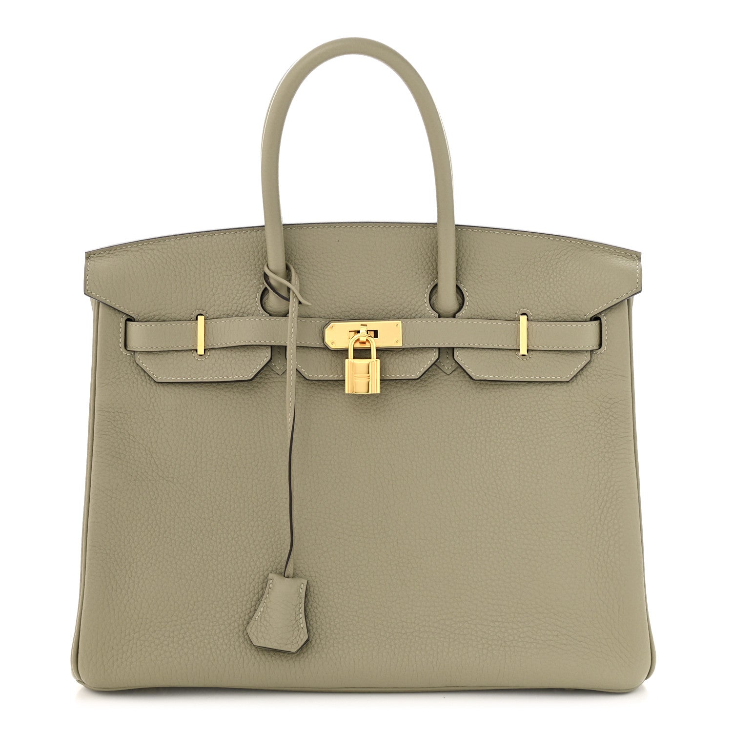 Hermes Taurillon Clemence Birkin 35 Sauge 1 of 11