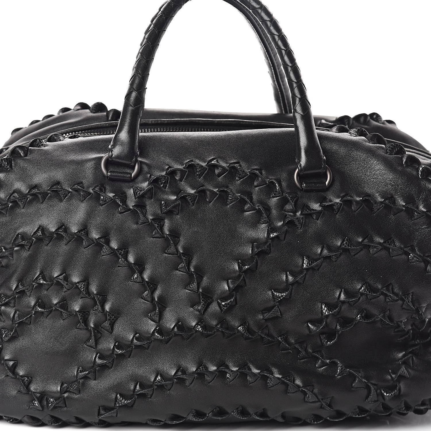 Bottega Veneta Nappa Karung Intrecciato San Marco Tote Black 7 of 9