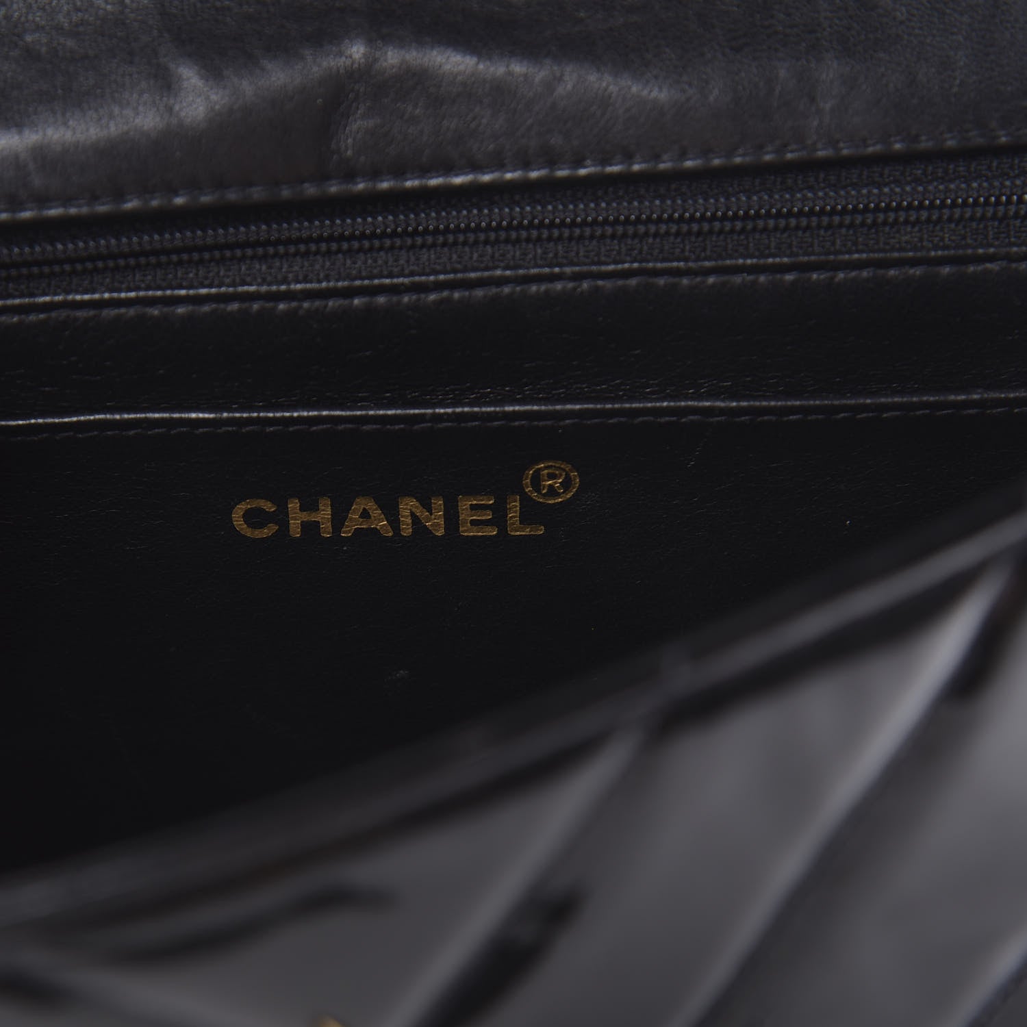 Chanel Patent Chevron Top Handle Flap Black 6 of 14