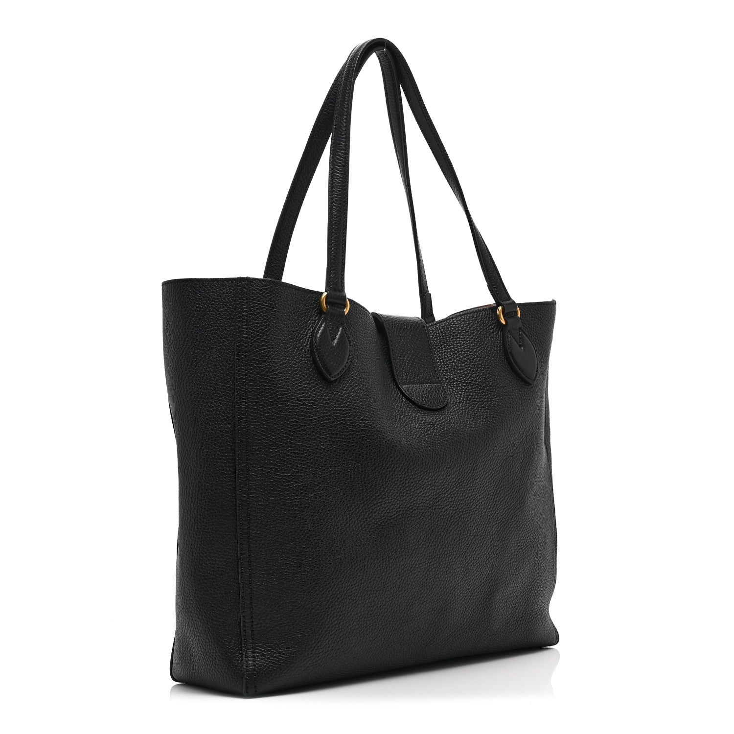 Gucci Grained Calfskin Small Dahlia Tote Black 4 of 11