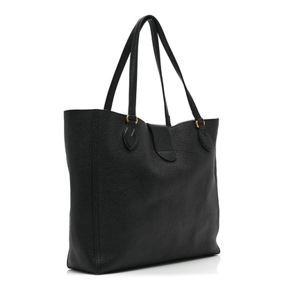Gucci Grained Calfskin Small Dahlia Tote Black 4 of 11