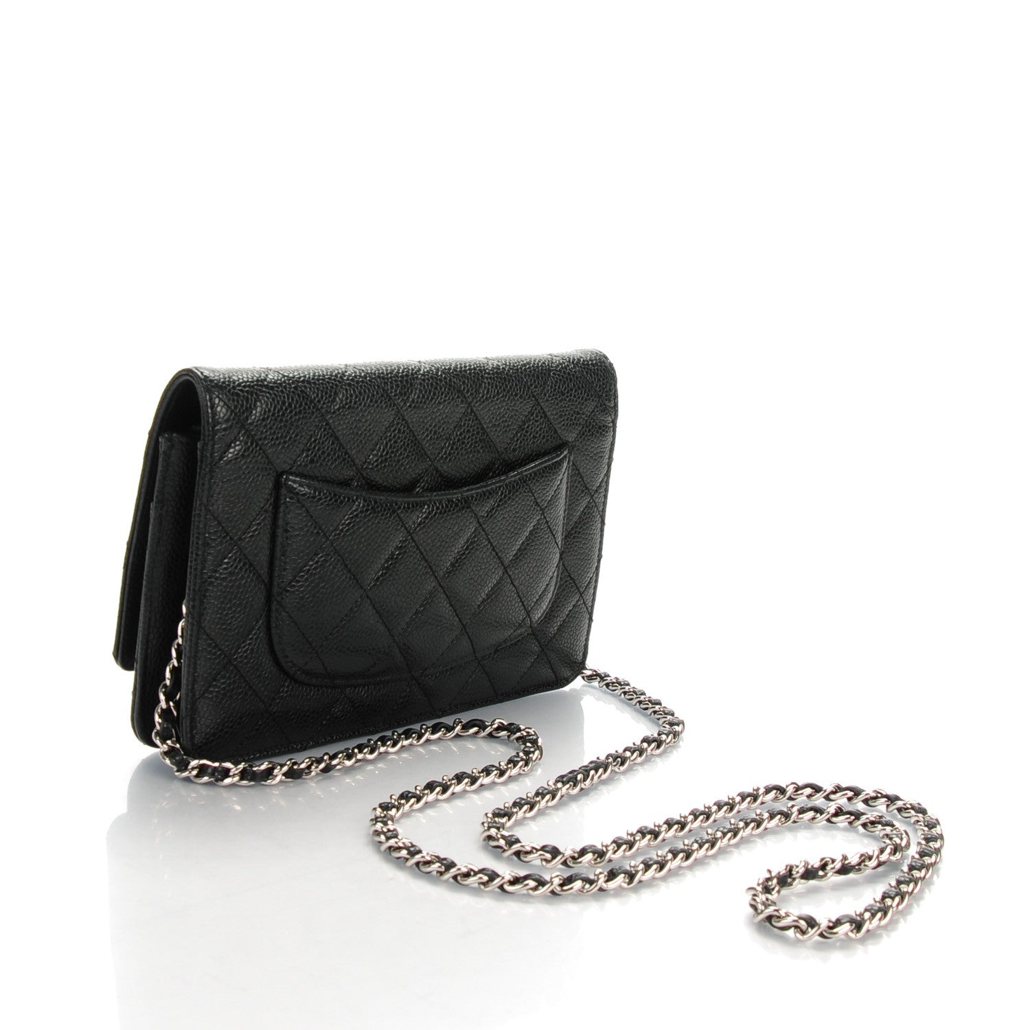 Chanel Caviar Quilted Wallet On Chain WOC Black 3 of 8