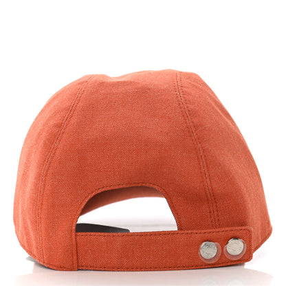 Hermes Denim Davis H Primavera Cap 56 Orange Meranti 4 of 6