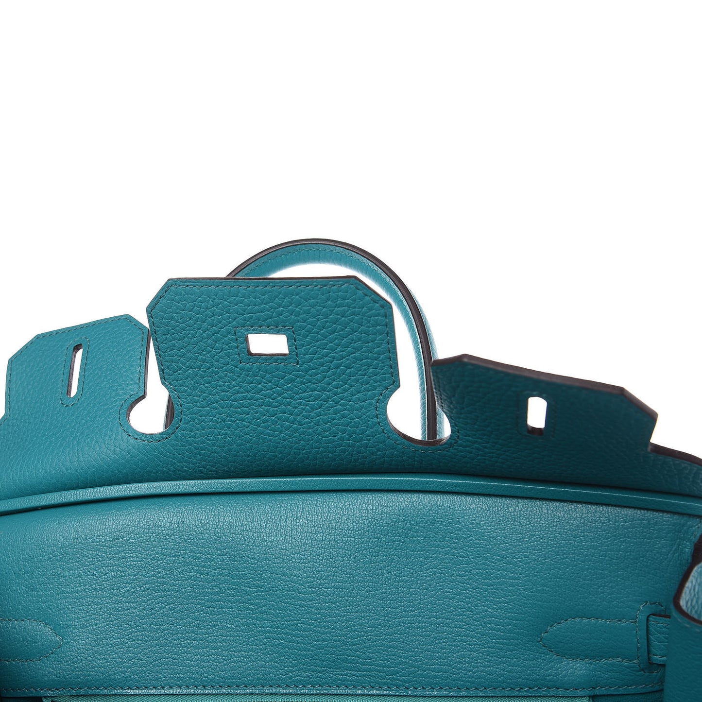 Taurillon Clemence Birkin 30 Bleu Paon