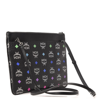 MCM Skyoptic Visetos Crossbody Pouch Spectrum Diamond Black 3 of 7