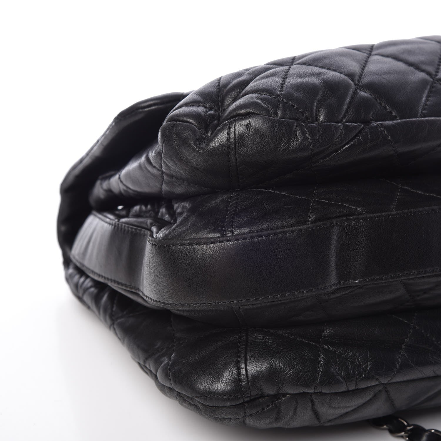 Chanel Lambskin Quilted 3 Maxi Flap Bag Black 6 of 13