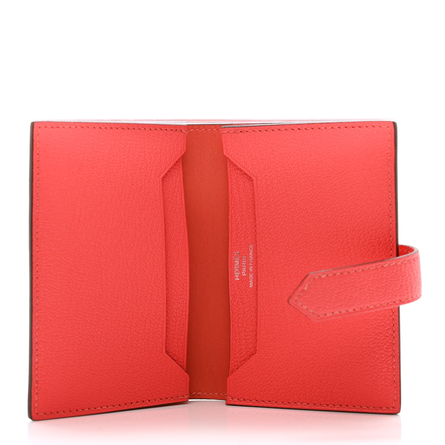 Chevre Mysore Bearn Card Holder Wallet Rose Texas