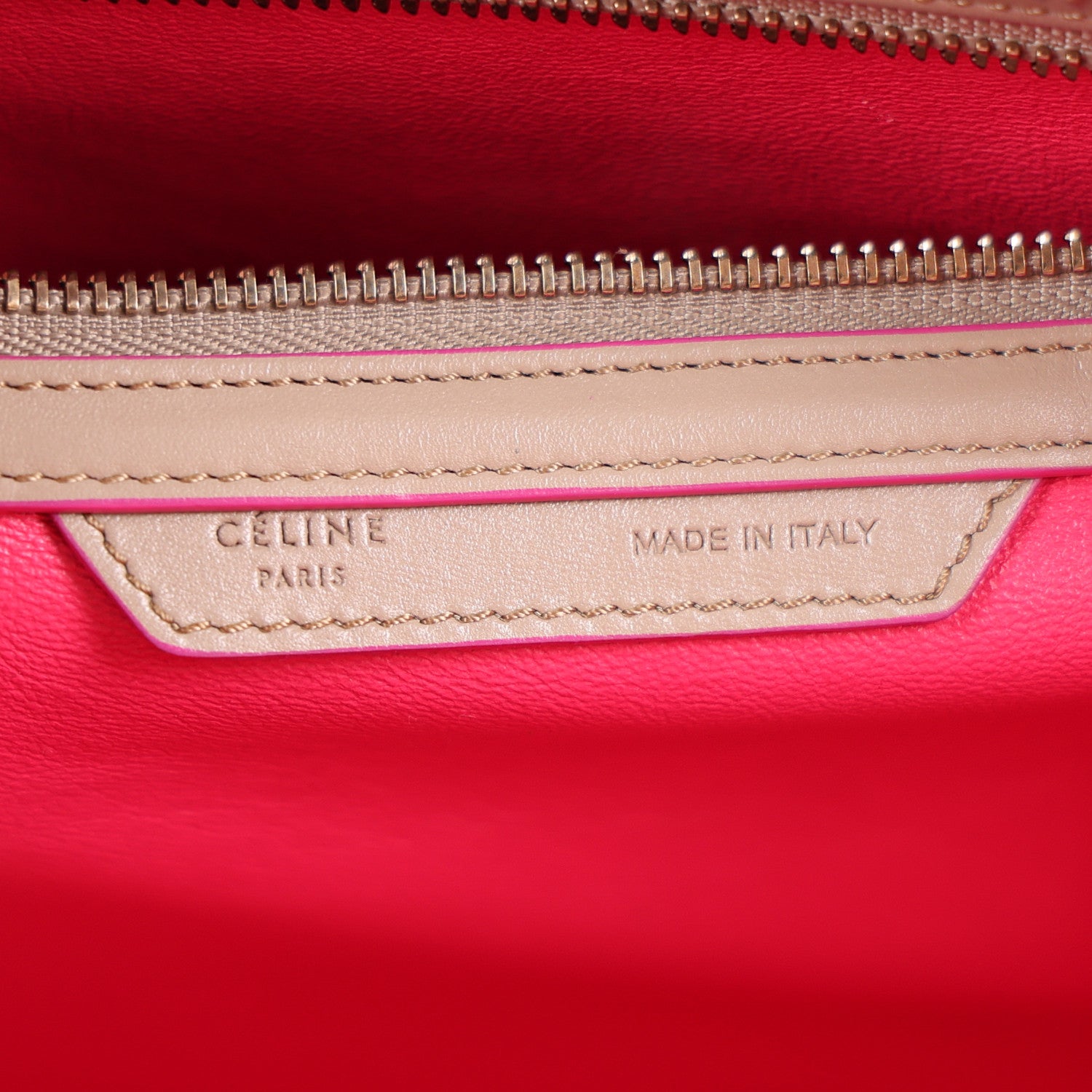 Celine Palmelato Calfskin Mini Luggage Beige 6 of 10