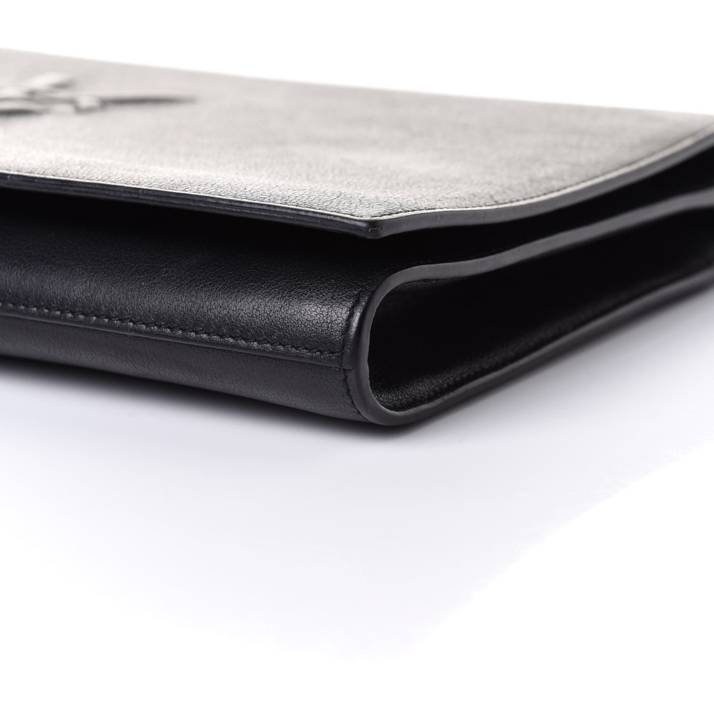 Calfskin Monogram Large Belle De Jour Clutch Black