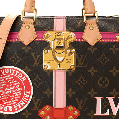 Louis Vuitton Monogram Summer Trunks Speedy Bandouliere 30 9 of 14